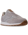 REEBOK MEN'S CLASSIC LEATHER EBK CASUAL SNEAKERS FROM FINISH LINE