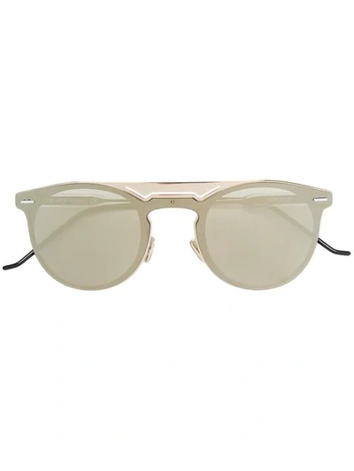 Dior 圆框太阳眼镜 In Metallic