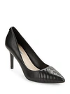 KARL LAGERFELD WOMEN'S ROULLE POINT TOE LEATHER PUMPS,0400093318083