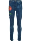 GUCCI EMBROIDERED DENIM JEANS,470225XR82512475356
