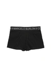 MARCELO BURLON COUNTY OF MILAN BLACK COTTON BOXER,9368761