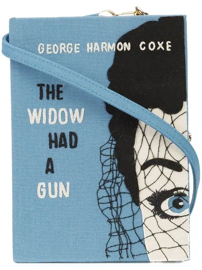 Olympia Le-tan The Widow Had A Gun Book Clutch Bag In Blue