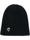 THE ELDER STATESMAN RIBBED EMBROIDERED BEANIE,WTCHC12463817