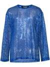 JUNYA WATANABE sequinned mesh blouse,JTT00612373586