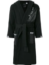 ADIDAS ORIGINALS BY ALEXANDER WANG LONG LENGTH FLEECE dressing gown COAT,CV525112497508