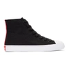 CALVIN KLEIN 205W39NYC Black Canvas Canter High-Top Trainers,34J0731-BRE