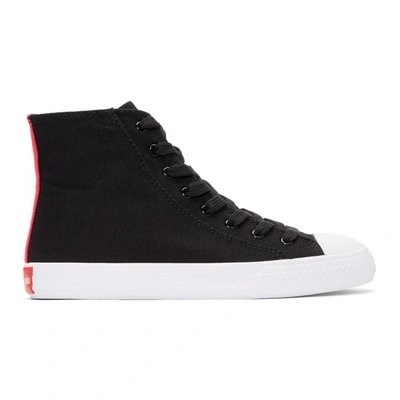 Calvin Klein 205w39nyc Black Canvas Canter High-top Trainers