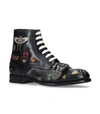 GUCCI Queercore Embellished Buckle Boots,P000000000005717356