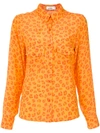 Amir Slama Leopard Print Shirt In Yellow