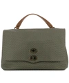 ZANELLATO GREEN LEATHER LA POSTINA L HANDLE BAG,9382590