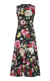 Dolce & Gabbana Floral-print Crepe Midi Dress In Floral