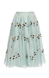 ROCHAS EMBROIDERED ORGANZA SKIRT,ROPM350560-RM281000A-396