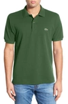 Lacoste Short Sleeve Pique Polo Shirt - Classic Fit In Appalachian Green