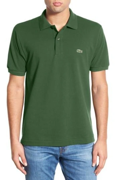 Lacoste Short Sleeve Pique Polo Shirt - Classic Fit In Appalachian Green