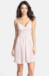 Eberjey Marry Me Mademoiselle Chemise In Pink Clay