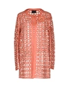 Atos Lombardini Full-length Jacket In Coral