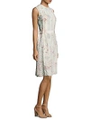 CALVIN KLEIN Floral Silk Dress,0400096120786