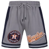 Pro Standard Mens Houston Astros  Astros Script Tail Dk 2.0 Short In Gray/midnight Navy