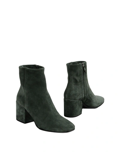 Alberto Fermani Ankle Boot In Military Green