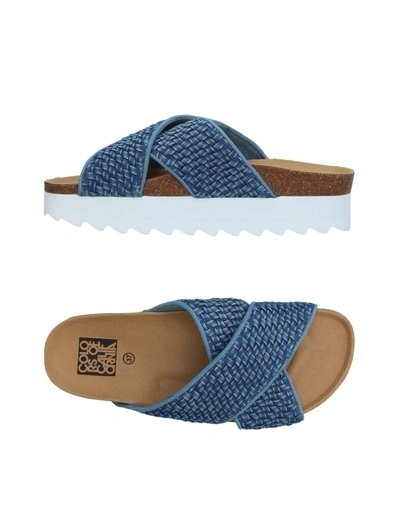 Colors Of California Sandals In Blue