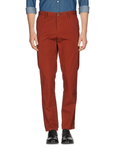 Paul Smith Casual Pants In Rust