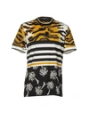 DOLCE & GABBANA DOLCE & GABBANA MAN T-SHIRT OCHER SIZE 36 COTTON,12108282WG 1