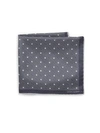 HOOK + ALBERT Polka Dot Silk Pocket Square