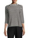 MARC JACOBS Striped Mockneck Sweater