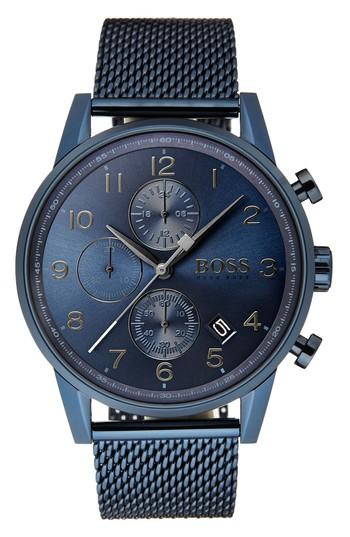 hugo boss navigator blue watch