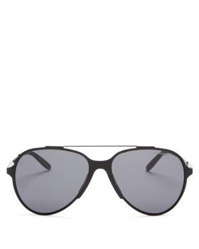 Carrera Men's Brow Bar Aviator Sunglasses, 59mm In Matte Black