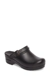 Dansko Ingrid Clog In Black Box Leather