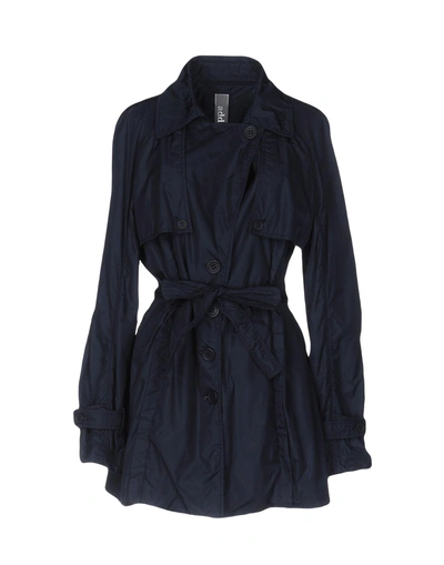 Add Belted Coats In Dark Blue