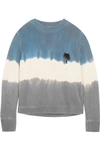 THE ELDER STATESMAN EMBROIDERED TIE-DYED CASHMERE SWEATER