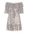 Zimmermann Prima Off-the-shoulder Silk Dress In Grey