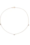 Catbird Sleeping Beauty 14-karat Rose Gold Diamond Necklace In Rose Gold