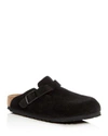 Birkenstock Black Boston Shearling Slippers In Black