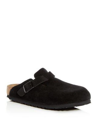 Birkenstock Black Boston Shearling Slippers