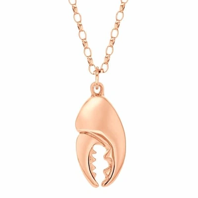 True Rocks Large Crab Claw Necklace Rose Gold