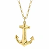 TRUE ROCKS Large Anchor Necklace Yellow Gold