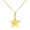 TRUE ROCKS Large Star Necklace Yellow Gold