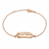 True Rocks Razorblade Bracelet Rose Gold In Razorblade