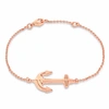 TRUE ROCKS Anchor Bracelet Rose Gold