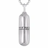 TRUE ROCKS Large Pill Necklace Silver