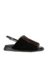 MARNI MINK FUR SANDALS,9433805