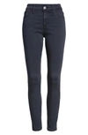 Ag Farrah Ankle Skinny Brushed-sateen Jeans In Sulfur Dark Sky In Sulfur Dark Sky