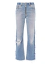 RE/DONE High-Rise Zip Detail Relaxed Jeans,1051HRRZF/VINTZIP