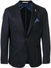 PAOLONI FITTED BLAZER WITH POCKET SQUARE,2311G90717153912464359