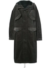 HAIDER ACKERMANN OVERSIZED LONG HOODED COAT,174311019209712493252