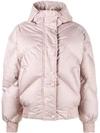 IENKI IENKI Pink Dunlope puffer jacket with hood,DUNLOPPOUDRE12479762