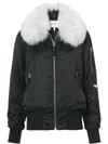 DEREK LAM 10 CROSBY fox fur collar bomber jacket ,225112495579